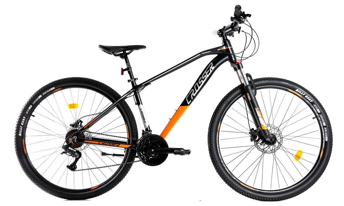 Фотография Велосипед Crosser Jazzz 3 29" 2021, размер XL, Черно-оранжевый 
